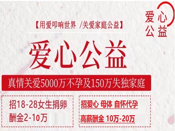 山东捐卵助孕生子 爱心志愿者招募
